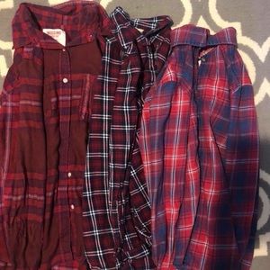 3 flannels!